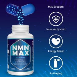 NMN MAX Capsules with Maximum Strength 400mg 60 Capsules NMN MAX Capsules with Maximum Strength 400mg 60 Capsules