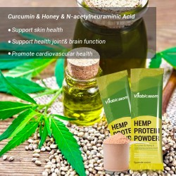 Vitablossom Hemp Protein Powder,  USDA Organic 100g (5g*20 sachets) Vitablossom Hemp Protein Powder,  USDA Organic 100g (5g*20 sachets)