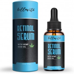 Bellavita Hemp Retinol Serum with Hemp Seed Oil, Anti Aging, Anti-inflammatory Bellavita Hemp Retinol Serum with Hemp Seed Oil, Anti Aging, Anti-inflammatory
