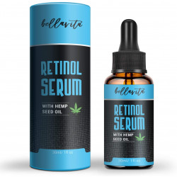 Bellavita Hemp Retinol Serum with Hemp Seed Oil, Anti Aging, Anti-inflammatory Bellavita Hemp Retinol Serum with Hemp Seed Oil, Anti Aging, Anti-inflammatory