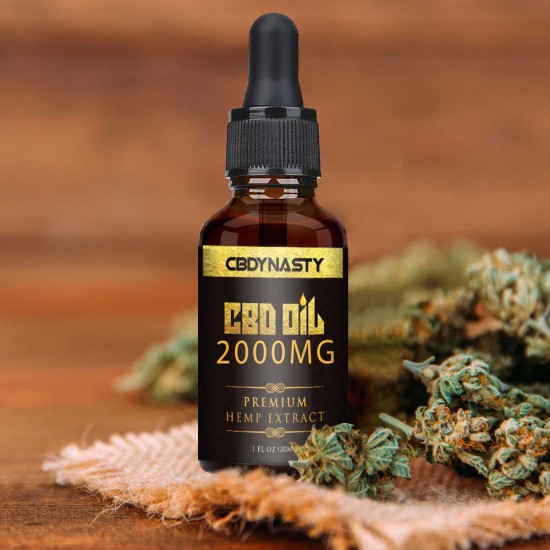 CB-DYNASTY  Broad Spectrum Extract Hemp Oil 2000mg, High Strength Hemp Extract, 30ml Made in USA