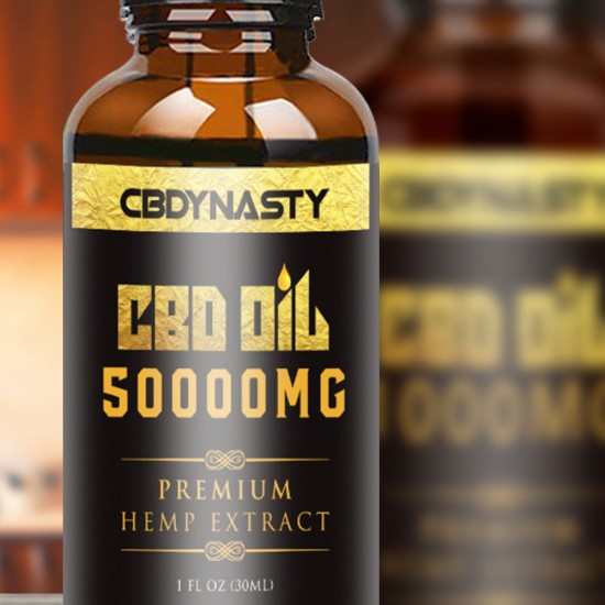 CBDYNASTY 50000mg 95% 30ml Hemp Oil, Immune booster