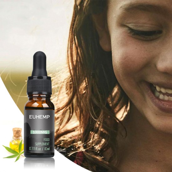 EUHEMP Hemp Oil Drops 1000MG, Made with Hemp Grown in Nature, 10 ML