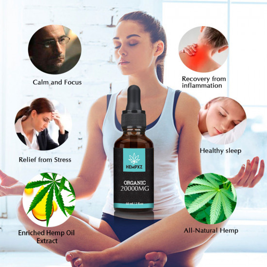 HEMPXZ 20000mg Broad Spectrum Hemp Extract, Natural Hemp Oil for Better Sleep - Made in USA HEMPXZ 20000mg Broad Spectrum Hemp Extract, Natural Hemp Oil for Better Sleep - Made in USA