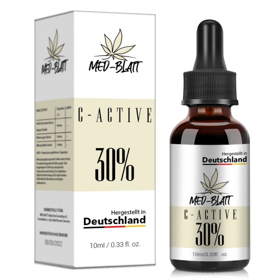 MED-BLATT Hemp Oil 30% 10ml, Made in Germany