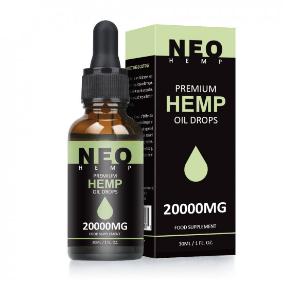 NeoHemp Hemp Oil Drops 20000mg 30ml, Help Reduce Stress, Anxiety and Pain(20000mg)