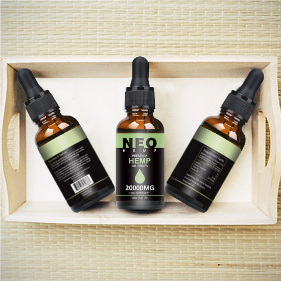 NeoHemp Hemp Oil Drops 20000mg 30ml, Help Reduce Stress, Anxiety and Pain(20000mg)