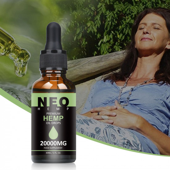 NeoHemp Hemp Oil Drops 20000mg 30ml, Help Reduce Stress, Anxiety and Pain(20000mg)