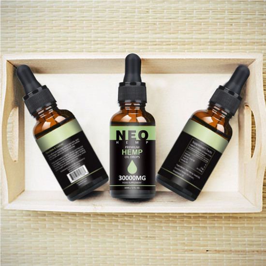 NeoHemp Hemp Oil Drops 30000mg 30ml, Help Reduce Stress, Anxiety and Pain(30000mg )