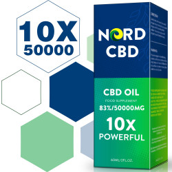 Nord Oil C-B-D oil Drops, 50000mg 83% 60ml, New formula Nord Oil C-B-D oil Drops, 50000mg 83% 60ml, New formula
