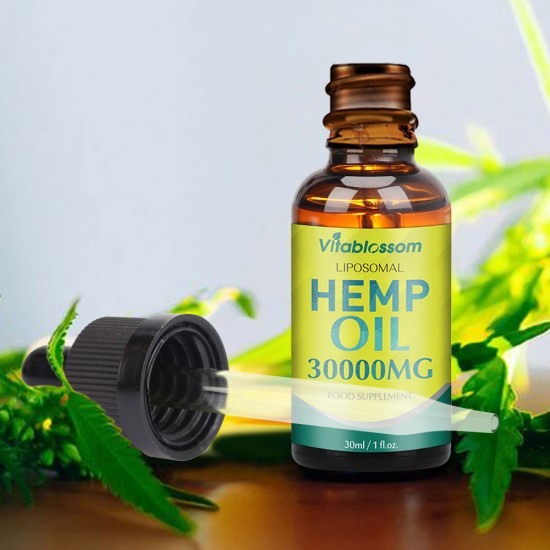 Vitablossom Liposomal Hemp Oil, 30000mg 90% 30ml, New Arrival promotion