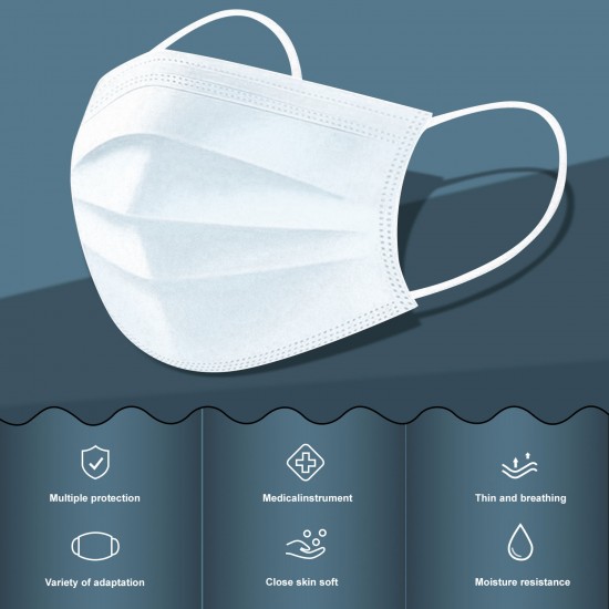 BEE Disposable Con Liga Face Masks 3 Ply, Great for Virus COVID-19 Protection and Personal Health (50 pcs) BEE Disposable Con Liga Face Masks 3 Ply, Great for Virus COVID-19 Protection and Personal Health (50 pcs)
